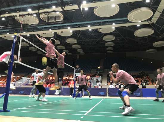 2023年省运会bat365官网男队参加气排球比赛